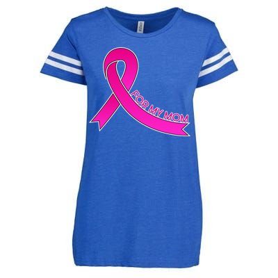 Wear Pink For My Mom Breast Cancer Awareness Enza Ladies Jersey Football T-Shirt