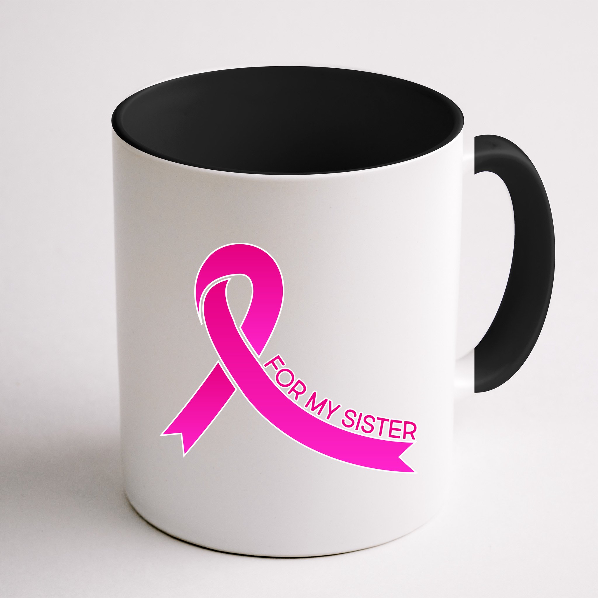 Wear Pink For My Sister Breast Cancer Awareness Mug