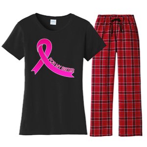 Wear Pink For My Sister Breast Cancer Awareness Women's Flannel Pajama Set