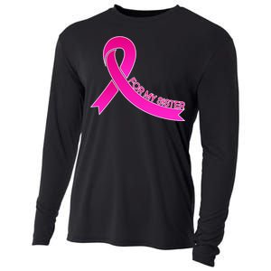 Wear Pink For My Sister Breast Cancer Awareness Cooling Performance Long Sleeve Crew