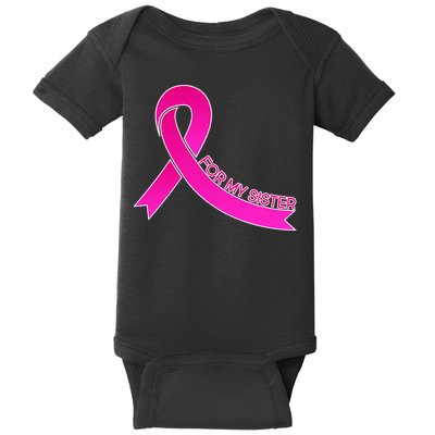 Wear Pink For My Sister Breast Cancer Awareness Baby Bodysuit