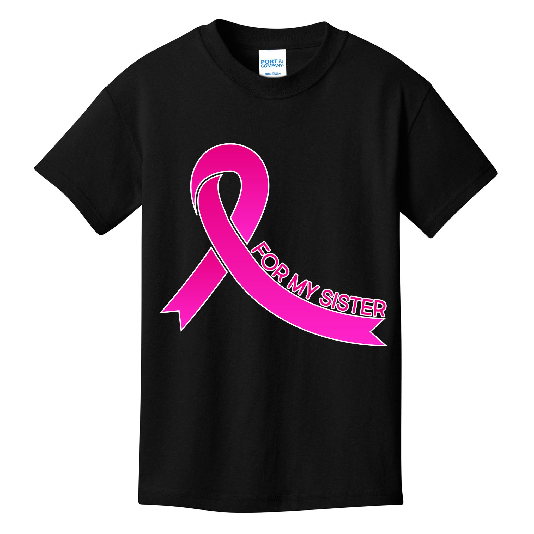 Wear Pink For My Sister Breast Cancer Awareness Kids T-Shirt