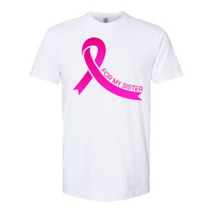 Wear Pink For My Sister Breast Cancer Awareness Softstyle CVC T-Shirt