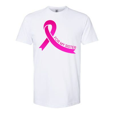 Wear Pink For My Sister Breast Cancer Awareness Softstyle® CVC T-Shirt