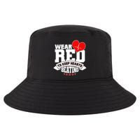Wear Red To Keep Hearts Beating Heart Health Awareness Cool Comfort Performance Bucket Hat