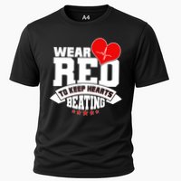 Wear Red To Keep Hearts Beating Heart Health Awareness Cooling Performance Crew T-Shirt