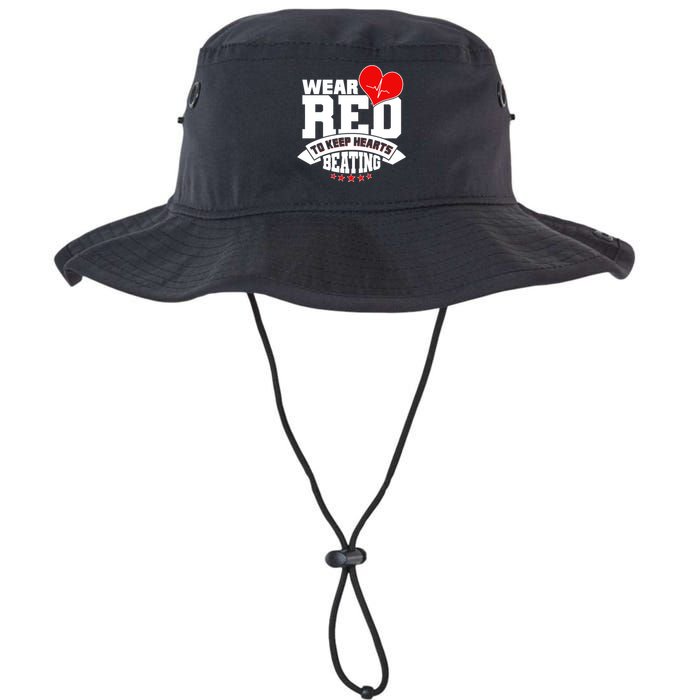 Wear Red To Keep Hearts Beating Heart Health Awareness Bucket Hat