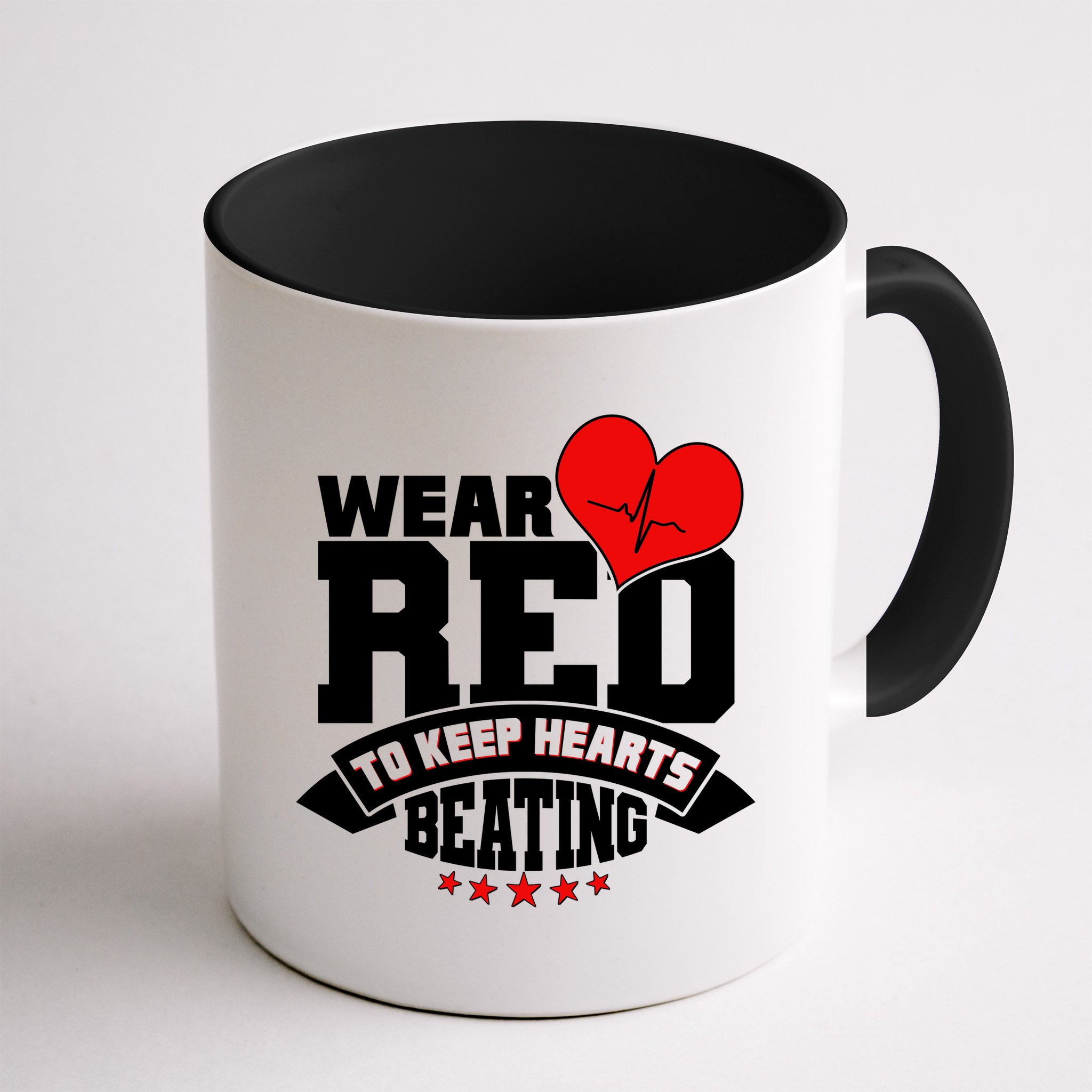 Wear Red To Keep Hearts Beating Heart Health Awareness Mug