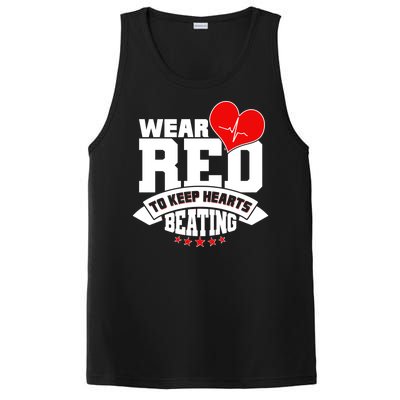 Wear Red To Keep Hearts Beating Heart Health Awareness PosiCharge Competitor Tank