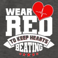Wear Red To Keep Hearts Beating Heart Health Awareness Vector Backpack