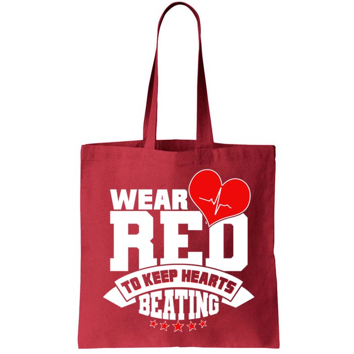 Wear Red To Keep Hearts Beating Heart Health Awareness Bag