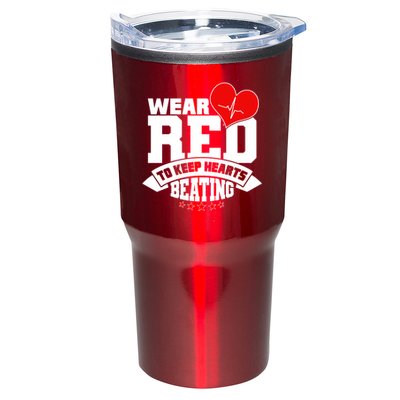 Wear Red To Keep Hearts Beating Heart Health Awareness Tumbler