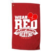 Wear Red To Keep Hearts Beating Heart Health Awareness Golf Towel