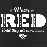 Wear Red Until They All Come Home 7 Panel Mesh Trucker Snapback Hat