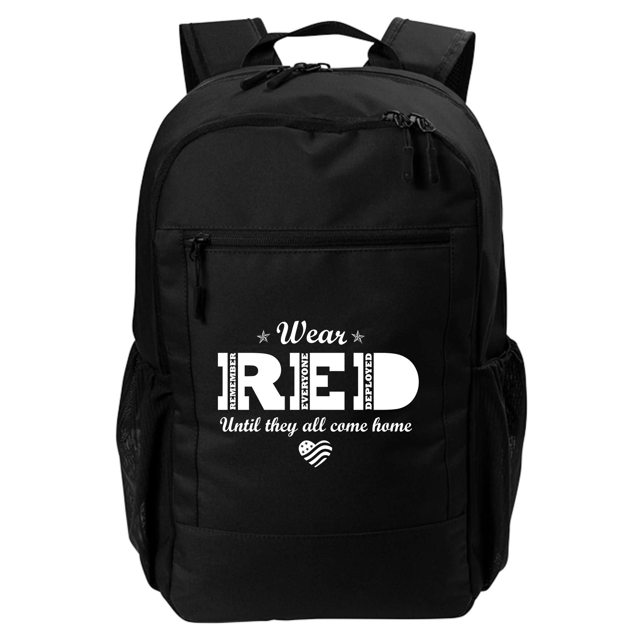 Wear Red Until They All Come Home Backpack