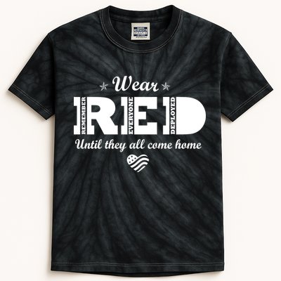 Wear Red Until They All Come Home Kids Tie-Dye T-Shirt
