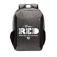 Wear Red Until They All Come Home Vector Backpack