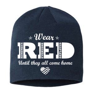 Wear Red Until They All Come Home Sustainable Beanie