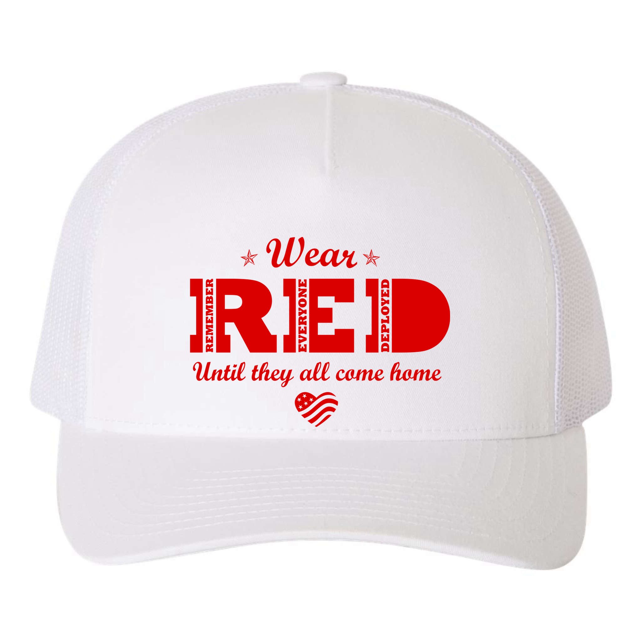 Wear Red Until They All Come Home Yupoong Adult 5-Panel Trucker Hat