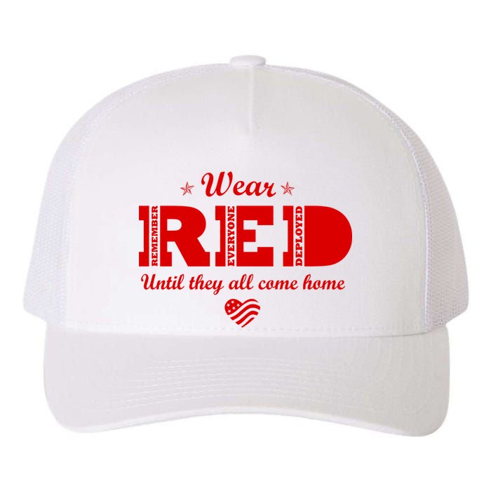 Wear Red Until They All Come Home Yupoong Adult 5-Panel Trucker Hat