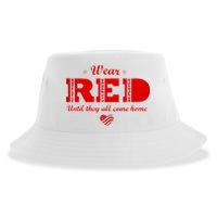 Wear Red Until They All Come Home Sustainable Bucket Hat