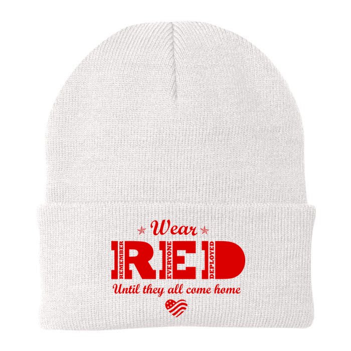 Wear Red Until They All Come Home Knit Cap Winter Beanie