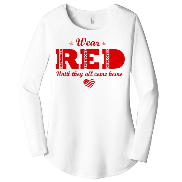 Wear Red Until They All Come Home Women's Perfect Tri Tunic Long Sleeve Shirt