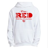 Wear Red Until They All Come Home Urban Pullover Hoodie