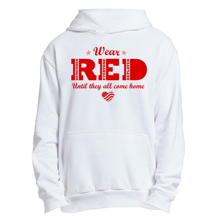 Wear Red Until They All Come Home Urban Pullover Hoodie