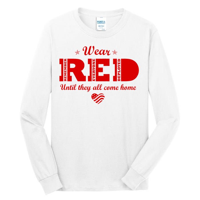 Wear Red Until They All Come Home Tall Long Sleeve T-Shirt