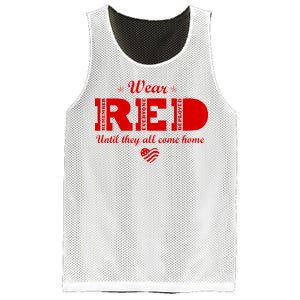 Wear Red Until They All Come Home Mesh Reversible Basketball Jersey Tank