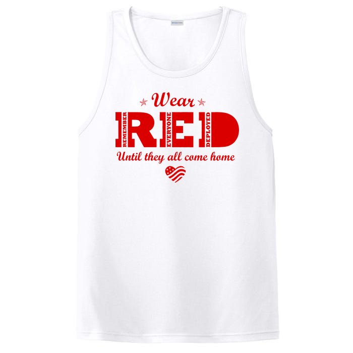 Wear Red Until They All Come Home PosiCharge Competitor Tank