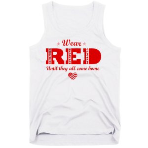 Wear Red Until They All Come Home Tank Top