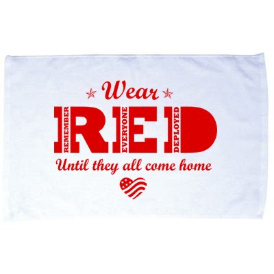 Wear Red Until They All Come Home Microfiber Hand Towel