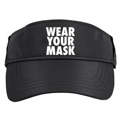 Wear Your Mask Adult Drive Performance Visor