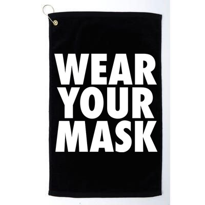 Wear Your Mask Platinum Collection Golf Towel