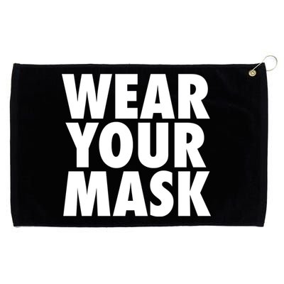 Wear Your Mask Grommeted Golf Towel