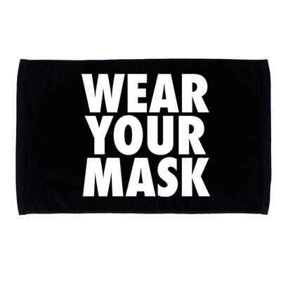 Wear Your Mask Microfiber Hand Towel