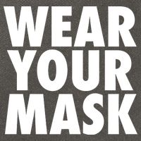 Wear Your Mask Cotton Canvas Backpack
