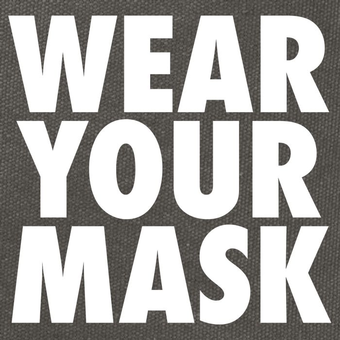 Wear Your Mask Cotton Canvas Backpack