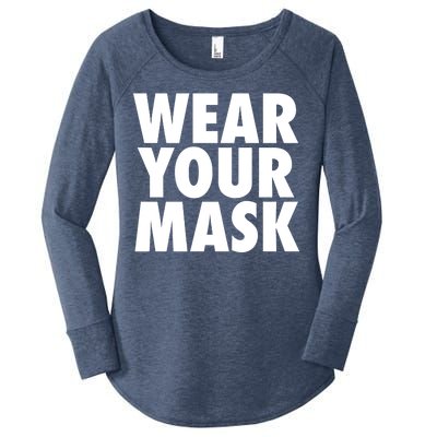 Wear Your Mask Women's Perfect Tri Tunic Long Sleeve Shirt