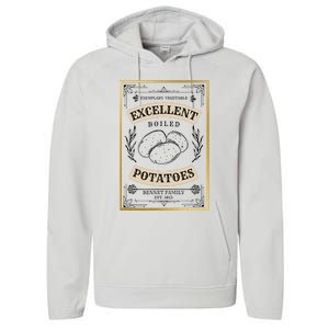 What Excellent Boiled Potatoes Jane Austen Pemberley Performance Fleece Hoodie