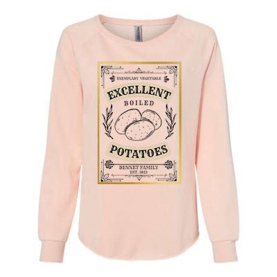 What Excellent Boiled Potatoes Jane Austen Pemberley Womens California Wash Sweatshirt