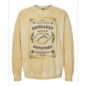 What Excellent Boiled Potatoes Jane Austen Pemberley Colorblast Crewneck Sweatshirt