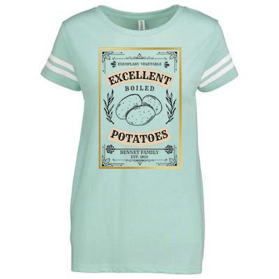 What Excellent Boiled Potatoes Jane Austen Pemberley Enza Ladies Jersey Football T-Shirt