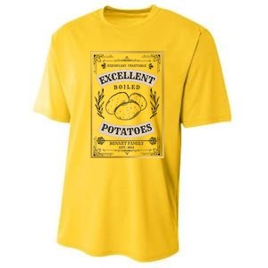 What Excellent Boiled Potatoes Jane Austen Pemberley Performance Sprint T-Shirt