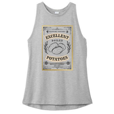 What Excellent Boiled Potatoes Jane Austen Pemberley Ladies PosiCharge Tri-Blend Wicking Tank