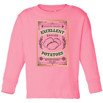 What Excellent Boiled Potatoes Jane Austen Pemberley Toddler Long Sleeve Shirt