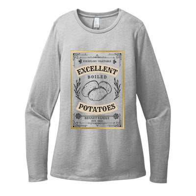 What Excellent Boiled Potatoes Jane Austen Pemberley Womens CVC Long Sleeve Shirt