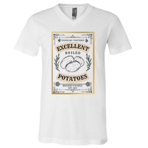 What Excellent Boiled Potatoes Jane Austen Pemberley V-Neck T-Shirt